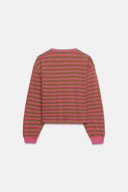 LONG SLEEVE STRIPED T-SHIRT - Zara фото 13