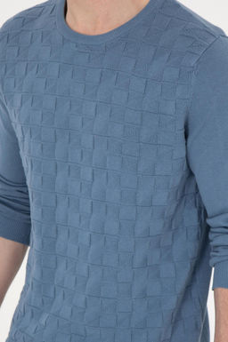 Erkek Slim Fit Bisiklet Yaka Saks Basic Kazak - U.s. polo assn фото 7