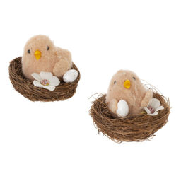 Изделие декоративное "Гнездо пасхальное", L8 W8 H6,5 см, 2в.