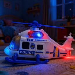 Вертолет "Полицейский вертолет" на батарейках, с распылением, в коробке