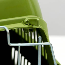 Переноска для животных до 12 кг Пижон 49х33х32см, металлическая дверь, оливковая  фото 7