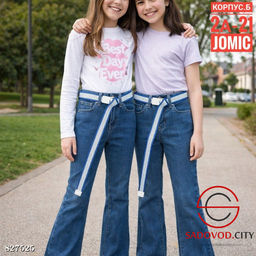 Подростковые джинсы для девочки