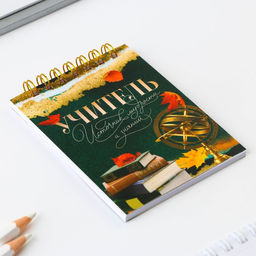 Набор блокнот Учитель источник мудрости, формат А7, 32 листа, ручка пластик,синяя паста - Artfox фото 5