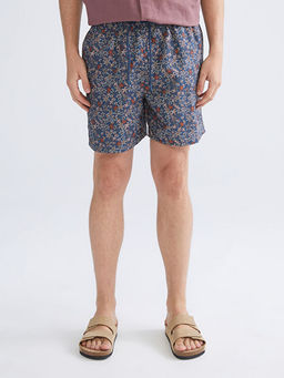 K?sa Boy Desenli Erkek Deniz ?ortu