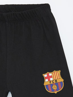 Beli Lastikli Barcelona Bask?l? Erkek ?ocuk Pijama ?ort - Waikiki фото 3