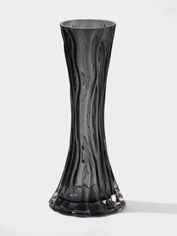 Ваза «Пэйва», 25×10 см, стекло, серая