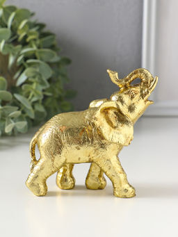 Фигурка полистоун «Золотой слонёнок», 10×5×9.5 см