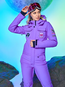 Женский сноубордический горнолыжный комбинезон Alpha Endless Aeternitas 223/2305 PRP - Пурпурное Сердце  фото 8