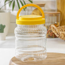 Цена за 2 шт. Банка для хранения продуктов Альтернатива, 1.5 л, пластик, МИКС