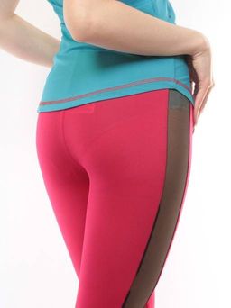1190 LT. BLUE/CRIMSON Спортивный костюм для фитнеса женский (90% вискоза, 10% лайкра)