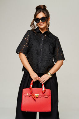 Комплект 6323 чёрный, Брюки, Блуза - B&F фото 5