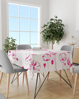 Avikomp скатерть одноразовая 110*220см (1шт) с рисунком Маки