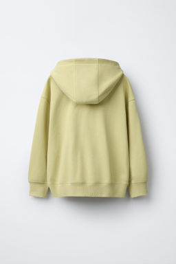 QUARTER-ZIP SWEATSHIRT WITH SLOGAN - Zara фото 3