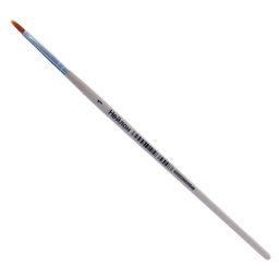 Цена за 10 шт. Кисть для рисования, нейлон, № 1, плоская, деревянная ручка, международный размер