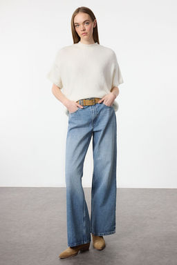 Gri Genis Kal?p Yumusak Dokulu Triko Kazak TWOAW25KZ00021 - Trendyolmilla фото 22