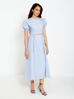 Платье жен. Michaela голубая полоска - Concept club фото 2