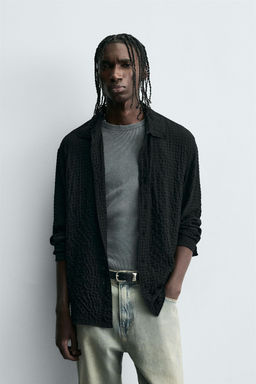TEXTURED CHECK SHIRT - Zara фото 2