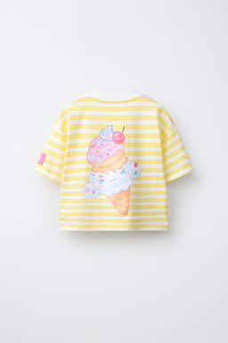CAMISETA RAYAS CINNAMOROLL  SANRIO / Amarillo