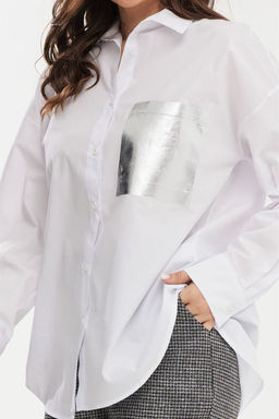 Костюм Magia mody 2458 белый+ серый