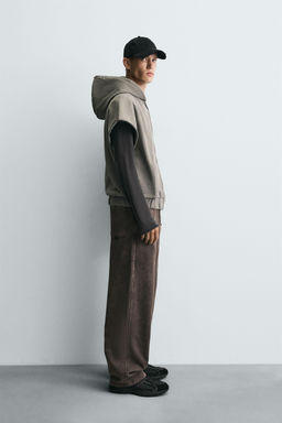WASHED RELAXED FIT JOGGER TROUSERS - Zara фото 4