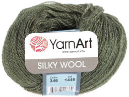 Силки вул (Silky wool) пряжа YarnArt 65% шерсть мериноса 35% искуственный шелк 10х25г/190м
