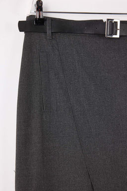 TRENDYOLMILLA Antrasit Kruvaze Kapama Maxi Boy Dokuma Etek TWOAW25ET00082  фото 17
