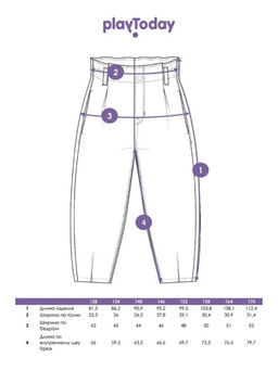 12421183 Брюки джинсовые для девочек