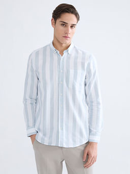 Regular Fit ?izgili Arm?rl? Erkek G?mlek