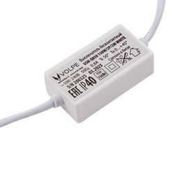 USN-Q850 150W/2P/2M WHITE Выключатель бесконтактный для подключения светильников ULI-Q150, ULI-Q950 к сети 220В. Провод 200 см, 2 контакта. Цвет белый. TM Volpe