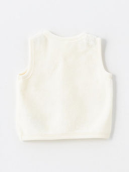 V Yaka Basic Erkek Bebek Yelek 2li - Waikiki фото 3