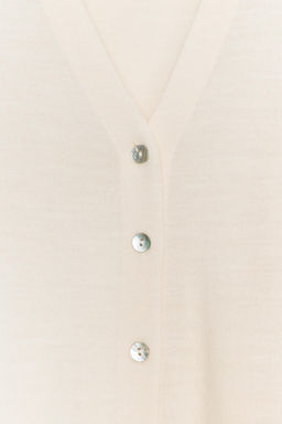 100% WOOL V-NECK CARDIGAN - Zara фото 6