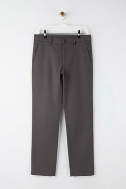 Gri Erkek Gabardin Dokulu Kumas Pantolon TMNAW26PL00026