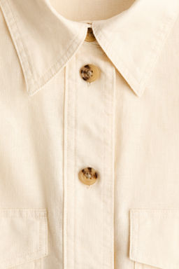 Camisa cargo en mezcla de lino - H&m фото 6
