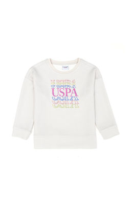 Толстовка с круглым вырезом для девочек Stone Неожиданная скидка в корзине - U.s. polo assn фото 2