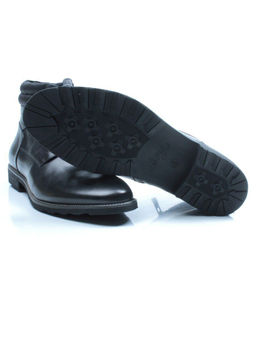 01-H9041-D11-SW3 BLACK Ботинки демисезонные мужские (натуральная кожа)