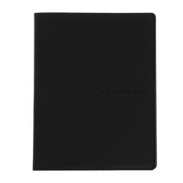 Дневник школьный для 1-11 классов Black, мягкая обложка, искусственная кожа, термо тиснение, ляссе, 80 г/м²