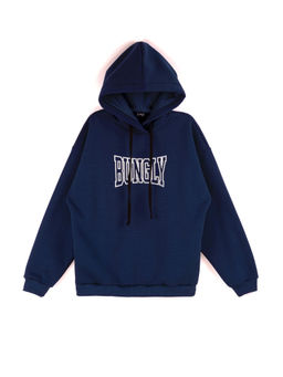 Худи оверсайз с печатью ШТОРМ утепленное - Bungly фото 3