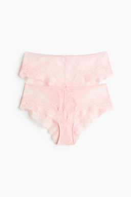 Pack de 2 bragas hipster de encaje