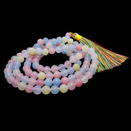 Четки из камня 108 бусин Морганит Благосклонность со стороны руководства