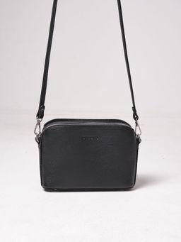 Сумка кожаная на плечо кросс-боди Deboro 30848 черный