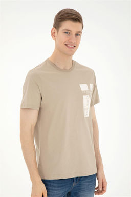 Мужская футболка светло-хаки - U.s. polo assn фото 3