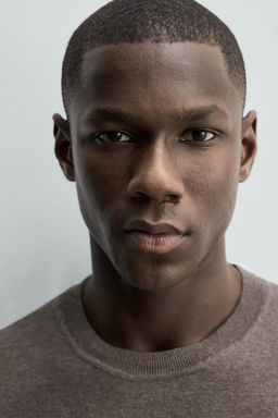 CAMISETA PUNTO REGULAR FIT / Tostado - Zara фото 5