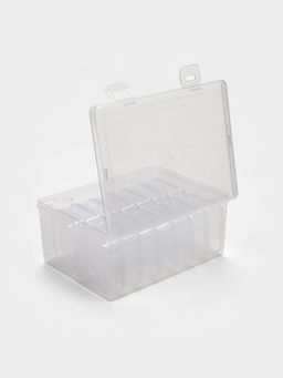 Органайзер для украшений QF, антиокислительный на 14 ячеек, 16.5?12?6 см, прозрачный