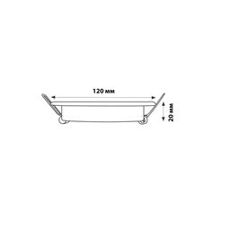 DLS-L157 GX53 GLASSY/CLEAR 3D Светильник декоративный встраиваемый, серия Luciole. Без лампы, цоколь GX53. Доп. светодиодная подсветка 4Вт. Металл/стекло. Зеркальный/Прозрачный, эффект 3D. ТМ Fametto