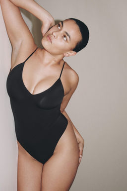 BODY TIRANTES CON POLIAMIDA / Negro - Zara фото 4