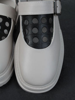 06-PDE38-2 GRAY Туфли женские (натуральная кожа)