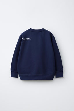 SUDADERA B?SICA TEXTO Y ETIQUETA / Azul - Zara фото 2