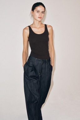 TOP RIB R?STICO / Chocolate - Zara фото 3