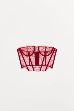 LACE UNDERWIRE CORSET - Zara фото 4