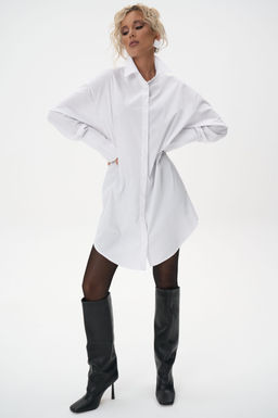 Платье рубашка Пэрис (белый) - Эльза фото 4